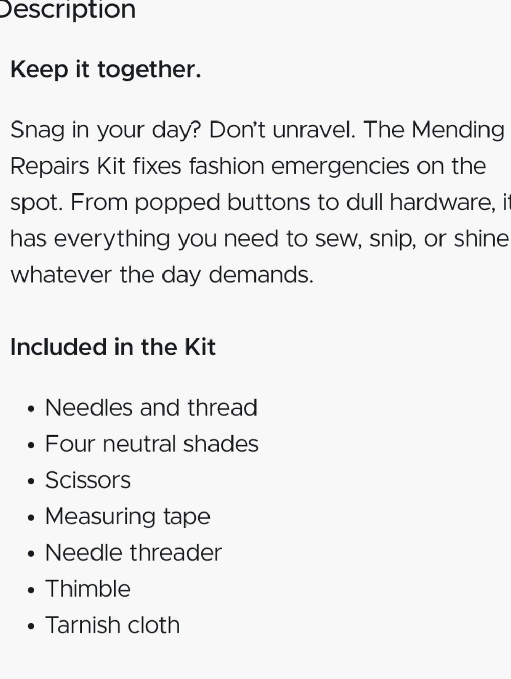 Mending & Repairs Kit - Picture 4 of 4